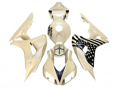 Shop 2006-2007 Honda CBR1000RR Motorcycle Fairings - Cream Black Canada