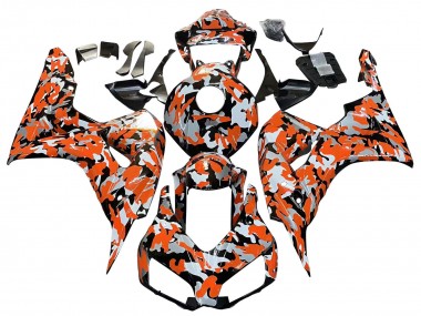 Shop 2006-2007 Honda CBR1000RR Motorcycle Fairings - Black Orange Silver Camouflage Canada