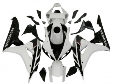 Shop 2006-2007 Honda CBR1000RR Motorcycle Fairing Kits - White Glossy Black Canada