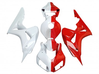 Shop 2006-2007 Honda CBR1000RR Motorcycle Fairings - White Red Split Canada