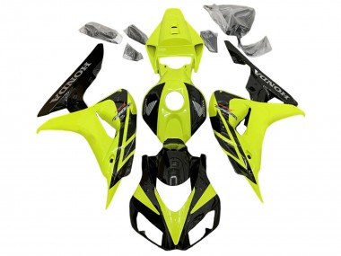 Shop 2006-2007 Honda CBR1000RR Motorcycle Fairings - Yellow Glossy Black Canada