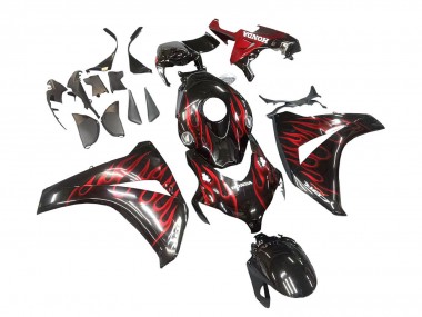 Shop 2008-2011 Honda CBR1000RR Motorcycle Fairing - Glossy Black Red Flame Canada