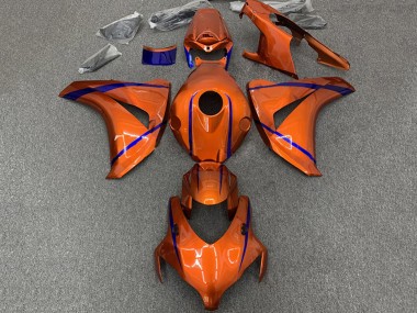Shop 2008-2011 Honda CBR1000RR Motorcycle Fairings - Orange Blue Stripe Canada