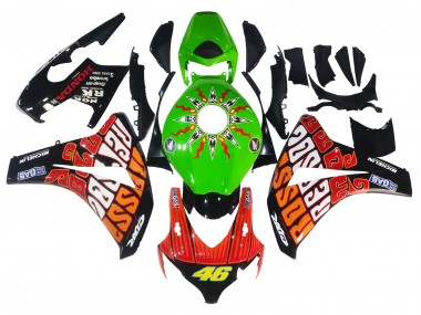 Shop 2008-2011 Honda CBR1000RR Motorcycle Fairings - Green Orange Glossy Black Rossi Michelin 46 Canada