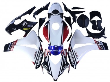 Shop 2008-2011 Honda CBR1000RR Motorcycle Fairings - White Red Blue Black Star Lee Carrera Canada