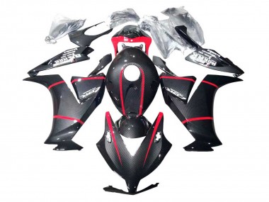 Shop 2012-2016 Honda CBR1000RR Motorcycle Fairings - Black Carbon Fiber Red Canada