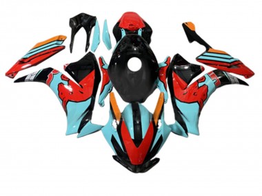 Shop 2012-2016 Honda CBR1000RR Motorcycle Fairings - Red Light Blue Glossy Black Canada
