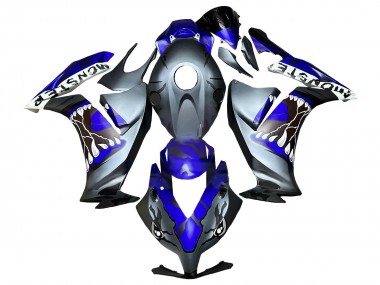 Shop 2012-2016 Honda CBR1000RR Motorcycle Fairings - Blue Grey Matte Black Shark Canada