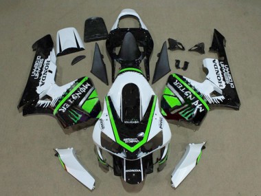 Shop 2003-2004 Honda CBR600RR Motorcycle Fairings - White Green Glossy Black Monster Canada