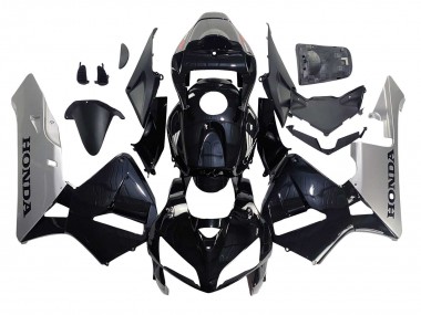 Shop 2005-2006 Honda CBR600RR Motorcycle Fairing - Black Silver Canada