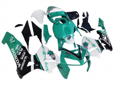 Shop 2005-2006 Honda CBR600RR Motorcycle Fairings - Light Green White Glossy Black Joe Rocket Canada