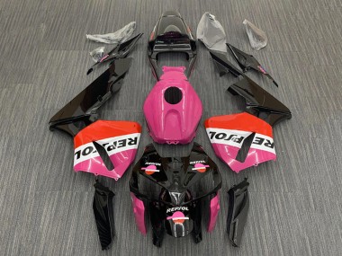 Shop 2005-2006 Honda CBR600RR Motorcycle Fairings - Pink Red Black Repsol Canada