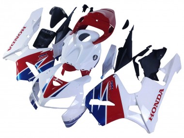 Shop 2005-2006 Honda CBR600RR Motorcycle Fairing - White Red Blue HRC Canada