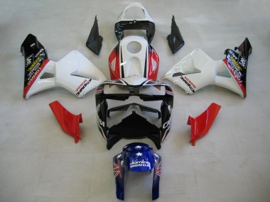 Shop 2005-2006 Honda CBR600RR Motorcycle Fairings - Red White Blue DENSO Canada