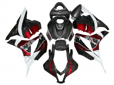 Shop 2009-2012 Honda CBR600RR Motorcycle Fairings - White Red Black Carbon Fiber Canada