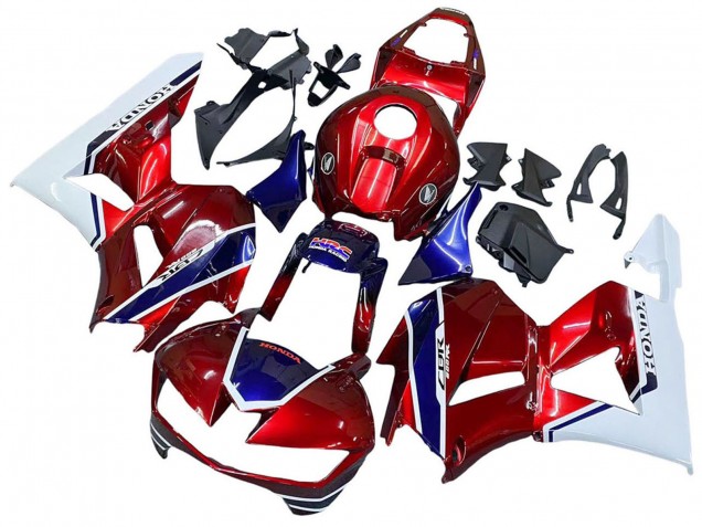 2013-2023 Honda CBR600RR Motorcycle Fairings - White Red Blue HRC Canada