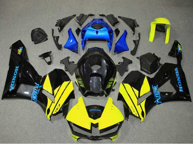 2013-2023 Honda CBR600RR Motorcycle Fairings - Blue Yellow Glossy Black Canada