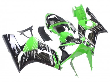 Shop 2003-2004 Kawasaki ZX6R Motorcycle Fairings - Green White Black Canada