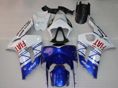Shop 2003-2004 Kawasaki ZX6R Motorcycle Fairings - White Blue Red Fiat Canada
