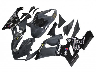 Shop 2005-2006 Kawasaki ZX6R Motorcycle Fairings - Dark Grey Black Canada