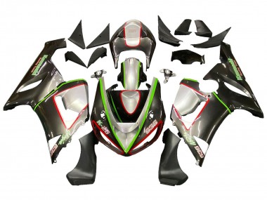 Shop 2005-2006 Kawasaki ZX6R Motorcycle Fairings - Black Silver Green Red K-26 Canada