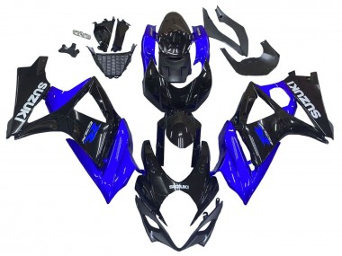 Shop 2007-2008 Suzuki GSXR 1000 Motorcycle Fairing Kits - Blue Glossy Black Canada