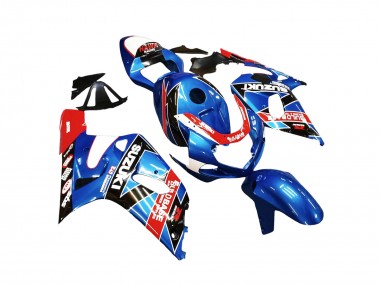 Shop 2001-2003 Suzuki GSXR 600 / GSXR 750 Motorcycle Fairings - Blue Red Racing Canada