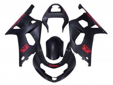 Shop 2001-2003 Suzuki GSXR 600 / GSXR 750 Motorcycle Fairings - Matte Black Red Canada