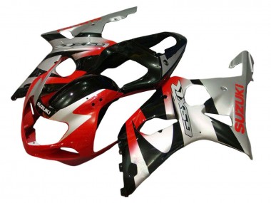 Shop 2001-2003 Suzuki GSXR 600 / GSXR 750 Motorcycle Fairing Kits - Silver Red Glossy Black Canada