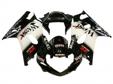 Shop 2001-2003 Suzuki GSXR 600 / GSXR 750 Motorcycle Fairings - Glossy Black White West Red Canada