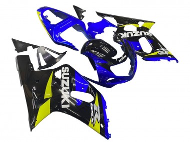 Shop 2001-2003 Suzuki GSXR 600 / GSXR 750 Motorcycle Fairings - Blue Yellow Glossy Black Canada