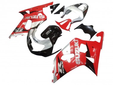 Shop 2001-2003 Suzuki GSXR 600 / GSXR 750 Motorcycle Fairing - Red White Glossy Black Canada