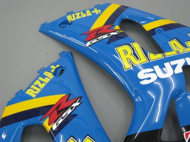 Shop 2001-2003 Suzuki GSXR 600 / GSXR 750 Motorcycle Fairings - Blue Yellow Black Motul Rizla Canada