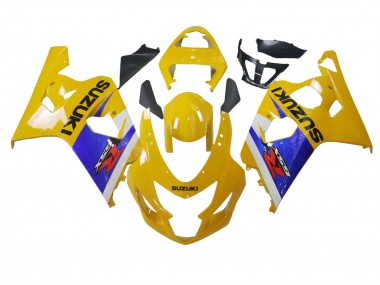 Shop 2004-2005 Suzuki GSXR 600 / GSXR 750 Motorcycle Fairing - Yellow White Blue Black Canada
