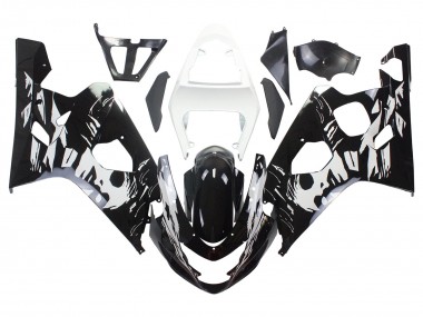 Shop 2004-2005 Suzuki GSXR 600 / GSXR 750 Motorcycle Fairing - White Black Canada