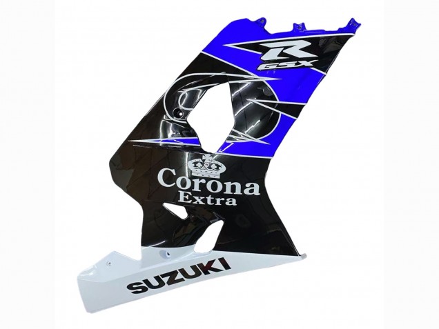 2004-2005 Suzuki GSXR 600 / GSXR 750 Motorcycle Fairing - White Blue Black Corona Motul Canada