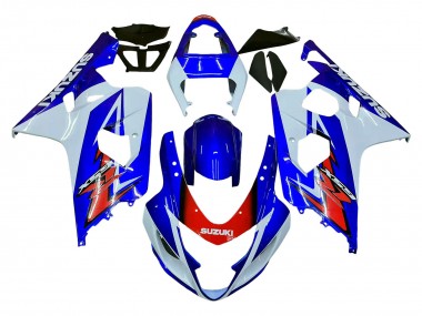 Shop 2004-2005 Suzuki GSXR 600 / GSXR 750 Motorcycle Fairing - White Blue Red Canada