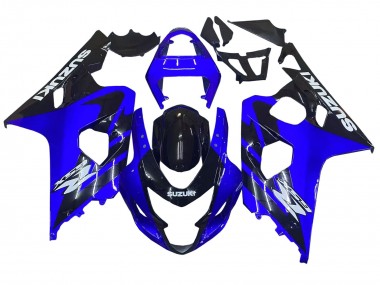 Shop 2004-2005 Suzuki GSXR 600 / GSXR 750 Motorcycle Fairings - Blue Black White Decal Canada