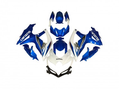 Shop 2006-2007 Suzuki GSXR 600 / GSXR 750 Motorcycle Fairings - White Blue Canada