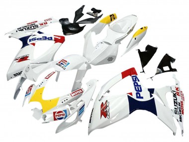 Shop 2006-2007 Suzuki GSXR 600 / GSXR 750 Motorcycle Fairings - White Red Yellow Motul Canada