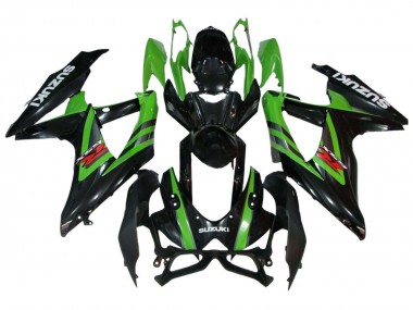 Shop 2008-2010 Suzuki GSXR 600 / GSXR 750 Motorcycle Fairings - Green Glossy Black Canada
