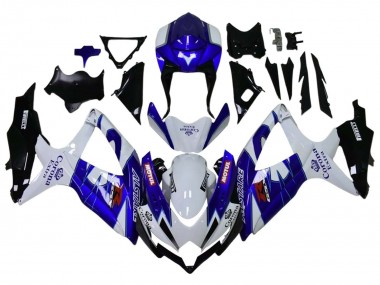 Shop 2008-2010 Suzuki GSXR 600 / GSXR 750 Motorcycle Fairings - White Blue Matte Black Red Motul Canada