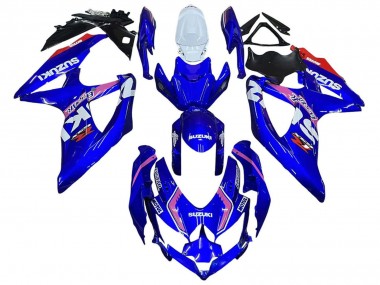 Shop 2008-2010 Suzuki GSXR 600 / GSXR 750 Motorcycle Fairings - White Blue Pink Ecstar Motul Canada