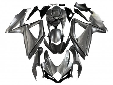Shop 2008-2010 Suzuki GSXR 600 / GSXR 750 Motorcycle Fairings - Matte Grey Black Canada