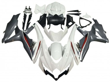 Shop 2008-2010 Suzuki GSXR 600 / GSXR 750 Motorcycle Fairings - White Grey Red Canada
