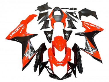 Shop 2011-2024 Suzuki GSXR 600 / GSXR 750 Motorcycle Fairings Kits - Red Glossy Black Canada