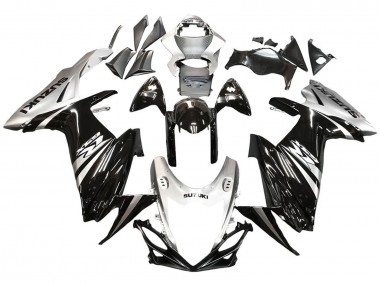 Shop 2011-2024 Suzuki GSXR 600 / GSXR 750 Motorcycle Fairing - Glossy Black Silver Canada