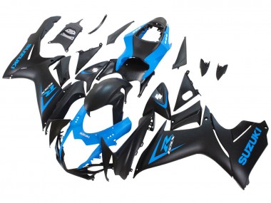 Shop 2011-2024 Suzuki GSXR 600 / GSXR 750 Motorcycle Fairing - Blue Matte Black Canada