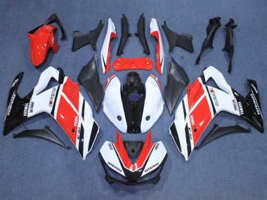 Shop 2015-2018 Yamaha YZF R3/R25 Motorcycle Fairings - White Red Black Petronas Yamalube Canada