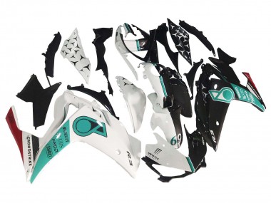 Shop 2015-2018 Yamaha YZF R3/R25 Motorcycle Fairings - White Green Glossy Black Canada